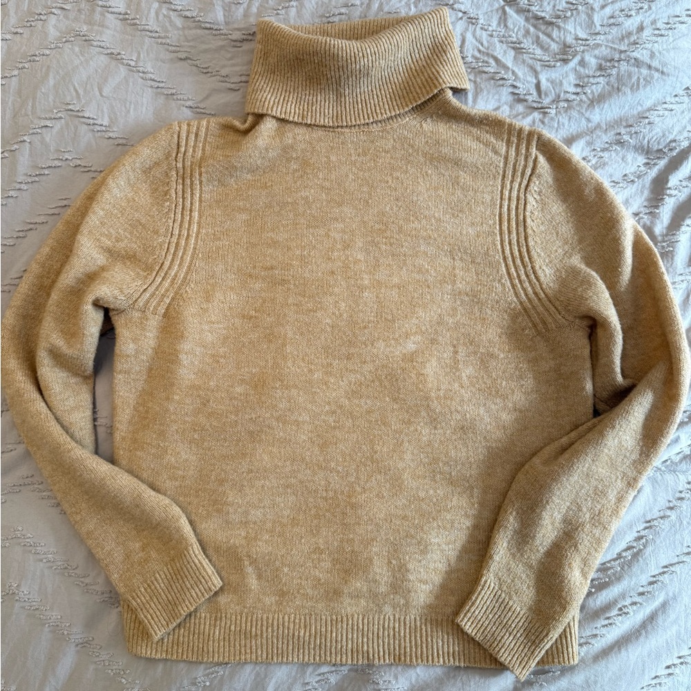 a new day Classic Tan Turtleneck Sweater